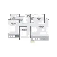 Tathawade, Pune, 2 BHK Floor Plan Image